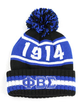 Load image into Gallery viewer, Phi Beta Sigma: Pom Pom Beanies