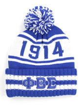 Load image into Gallery viewer, Phi Beta Sigma: Pom Pom Beanies