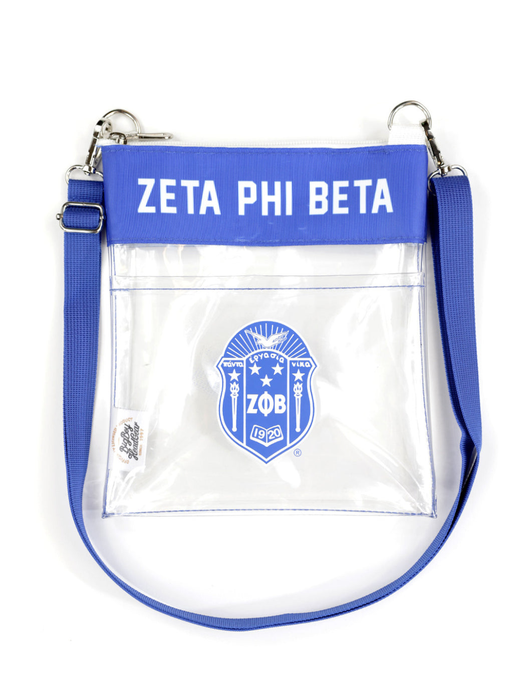 Zeta Phi Beta: Clear Cross Body