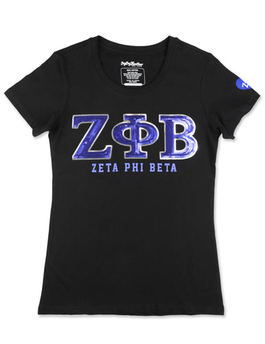 Zeta Phi Beta: Sequin Patch Tees