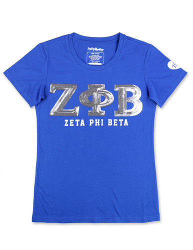 Zeta Phi Beta: Sequin Patch Tees