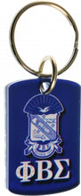 Load image into Gallery viewer, Phi Beta Sigma: Dog Tag Keychain