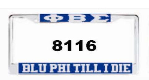 Phi Beta Sigma: License Frames