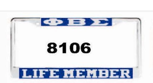 Phi Beta Sigma: License Frames