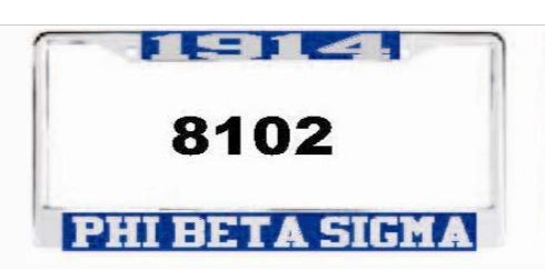 Phi Beta Sigma: License Frames