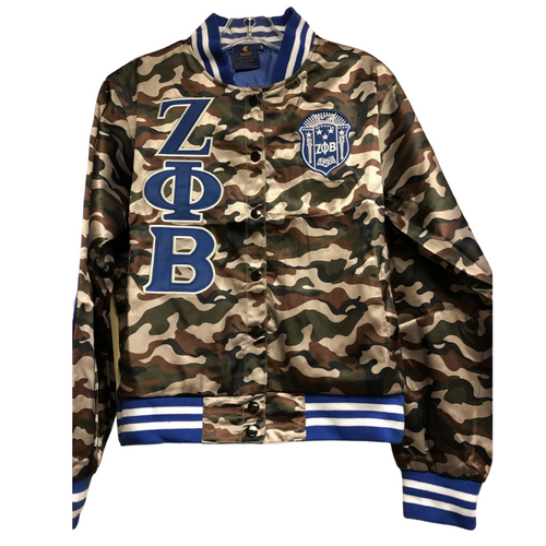 Zeta Phi Beta: Satin Baseball Jackets