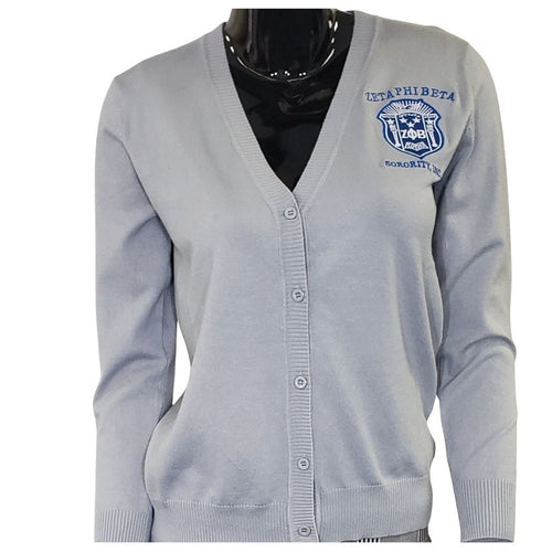 Zeta Phi Beta: Classic Button Cardigan
