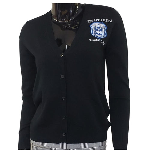 Zeta Phi Beta: Classic Button Down Cardigan