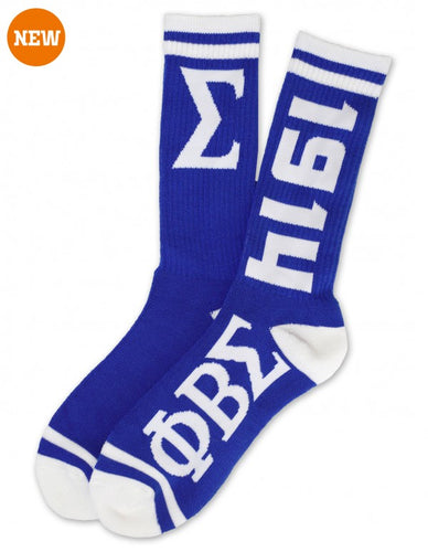 Phi Beta Sigma: Crew Socks