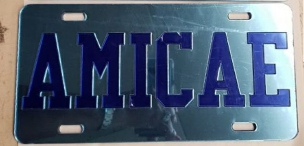 Zeta Amicae: License Plates