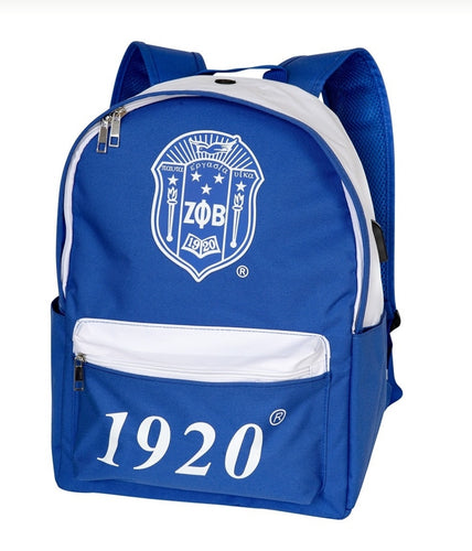 Zeta Phi Beta: USB Port Backpacks