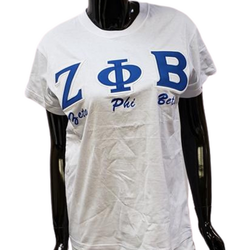 Zeta Phi Beta: Appliqued Tees