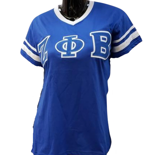 Zeta Phi Beta: Appliqued Jersey Tees