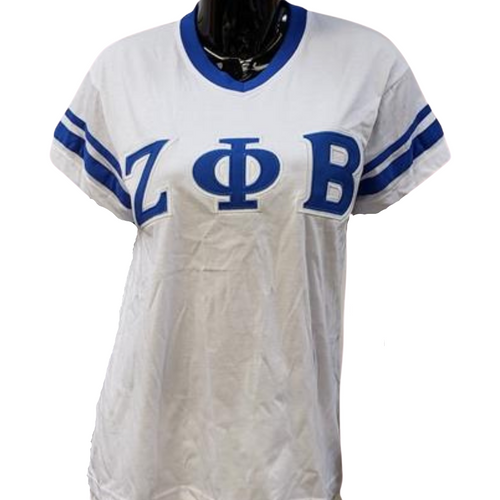 Zeta Phi Beta: Appliqued Jersey Tees