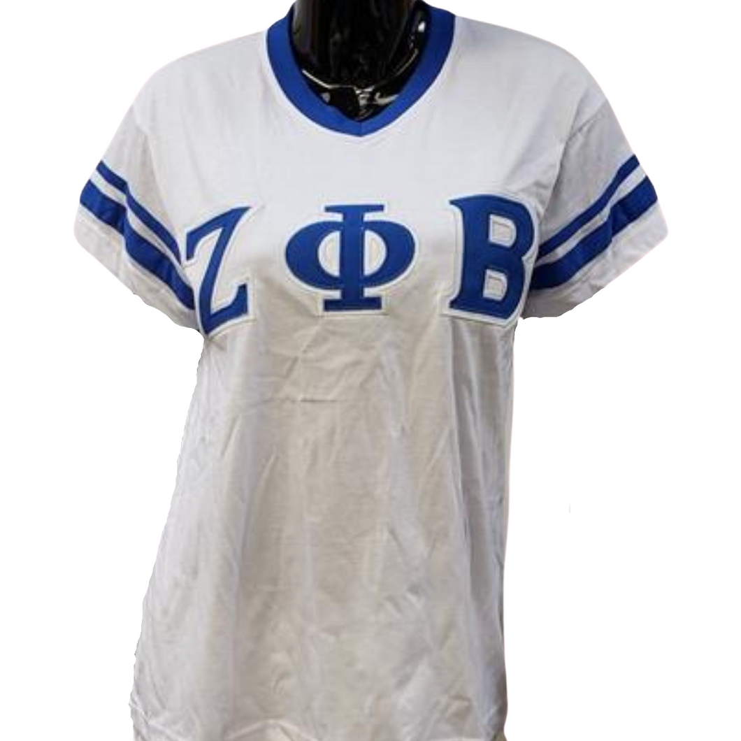 Zeta Phi Beta: Appliqued Jersey Tees
