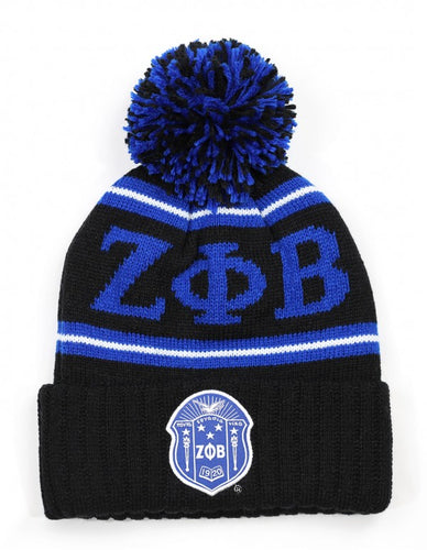 Zeta Phi Beta: Pom Pom Beanies