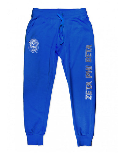 Zeta Phi Beta: Sequin Jogger Pants
