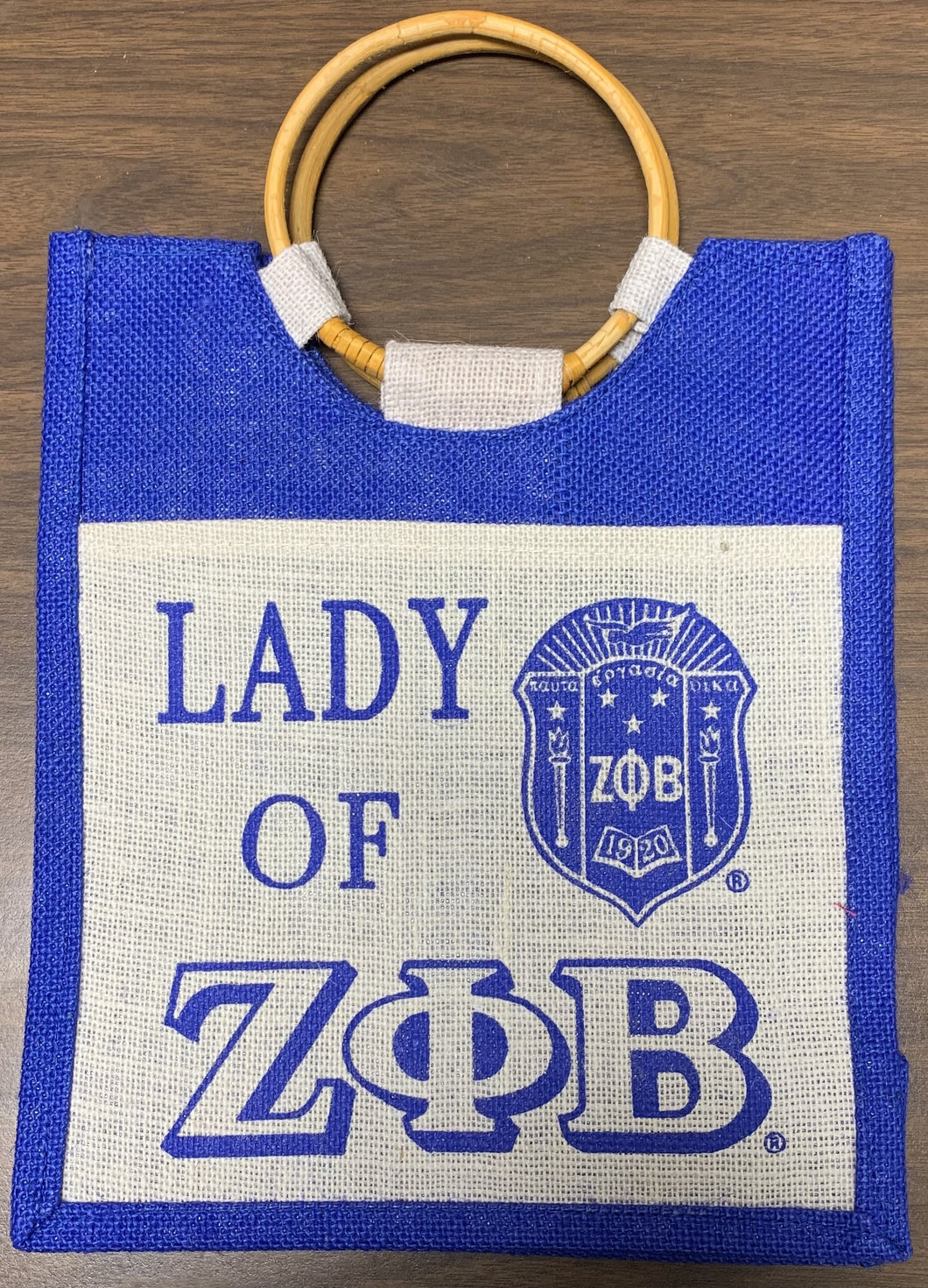 Zeta Phi Beta: Mini Pocket Jute Bags
