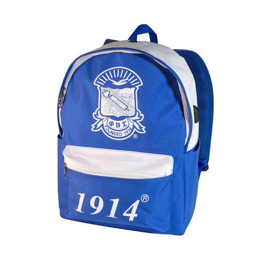 Phi Beta Sigma: USB Port Backpacks