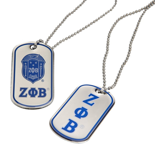 Zeta Phi Beta: Epoxy Dog Tags Accessories