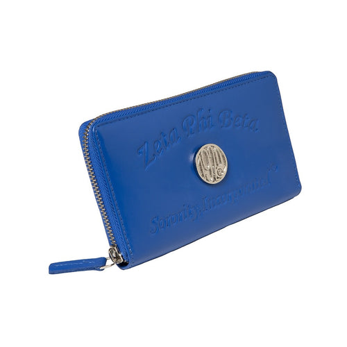 Zeta Phi Beta: Embossed Soft Leather Wallet