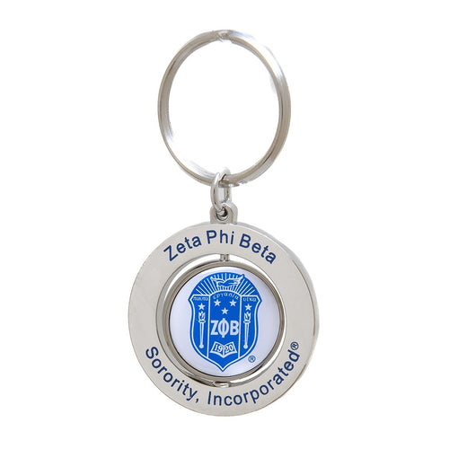 Zeta Phi Beta: Spinner Keychains Accessories