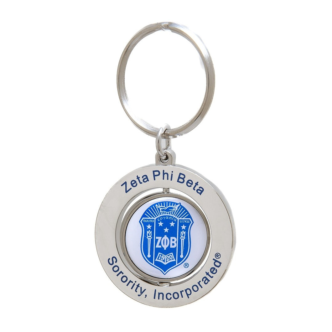 Zeta Phi Beta: Spinner Keychains Accessories