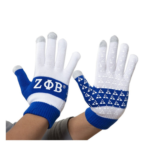 Zeta Phi Beta: Knit Texting Gloves
