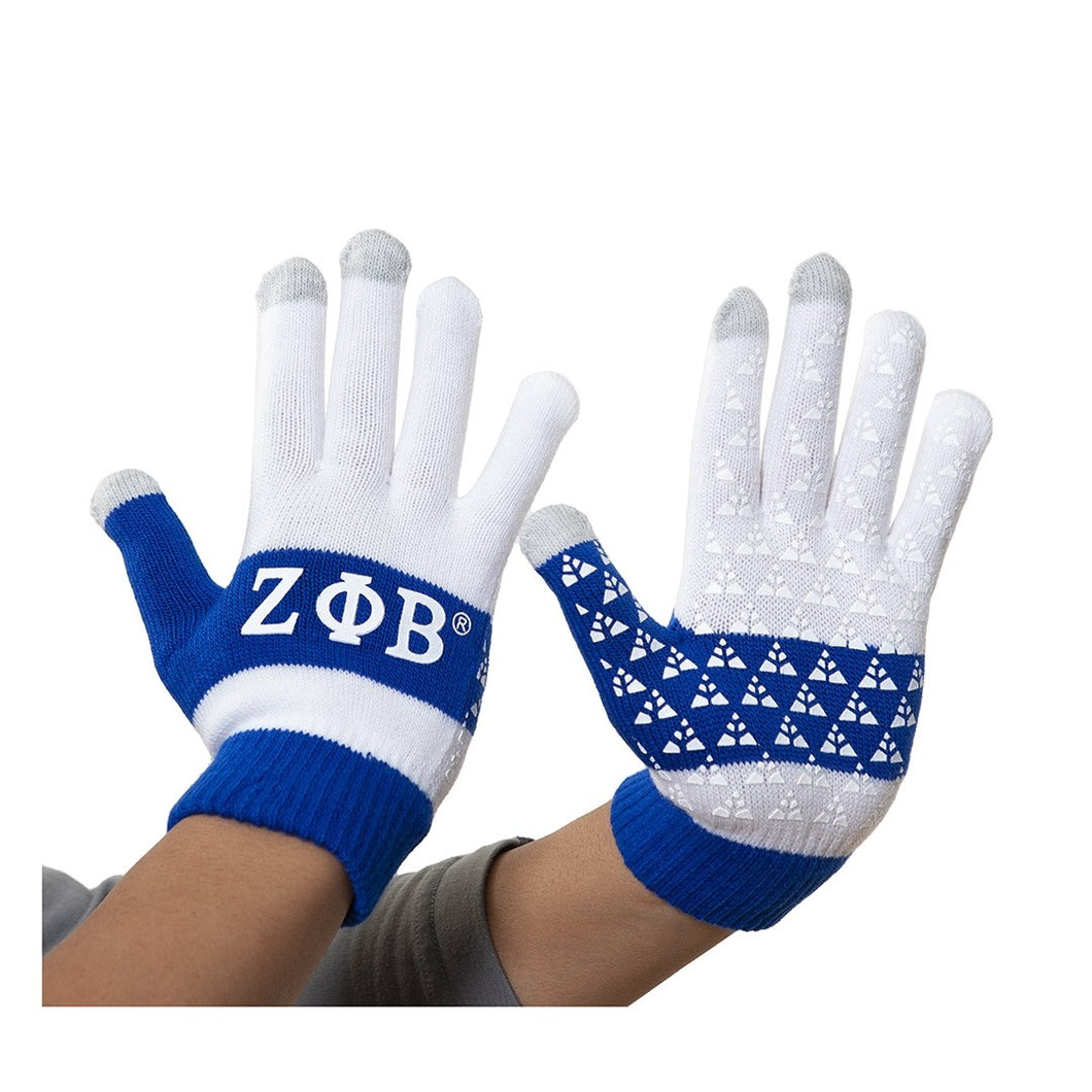 Zeta Phi Beta: Knit Texting Gloves
